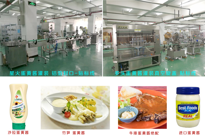 金年会金字招牌信誉自动化酱料灌装-旋盖-贴标生产线车间及样品展示